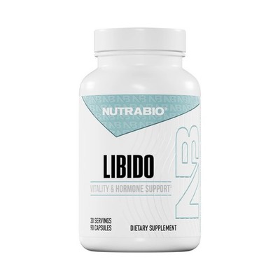 NutraBio Libido Supplement - Testosterone Booster for 90 Count (Pack of 1) 