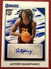 Panini Donruss Ink Jayden Quaintance Hard Signed Auto INK-JYQ 2025-26 ASU