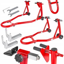 Motorrad Montagest&auml;nder Set Vorne Hinten 650kg Heber St&auml;nder Universal Profi