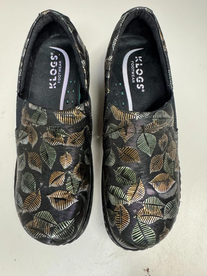 Klogs女式那不勒斯金叶防滑尺寸6中宽二手 — 第 4/4 张图片