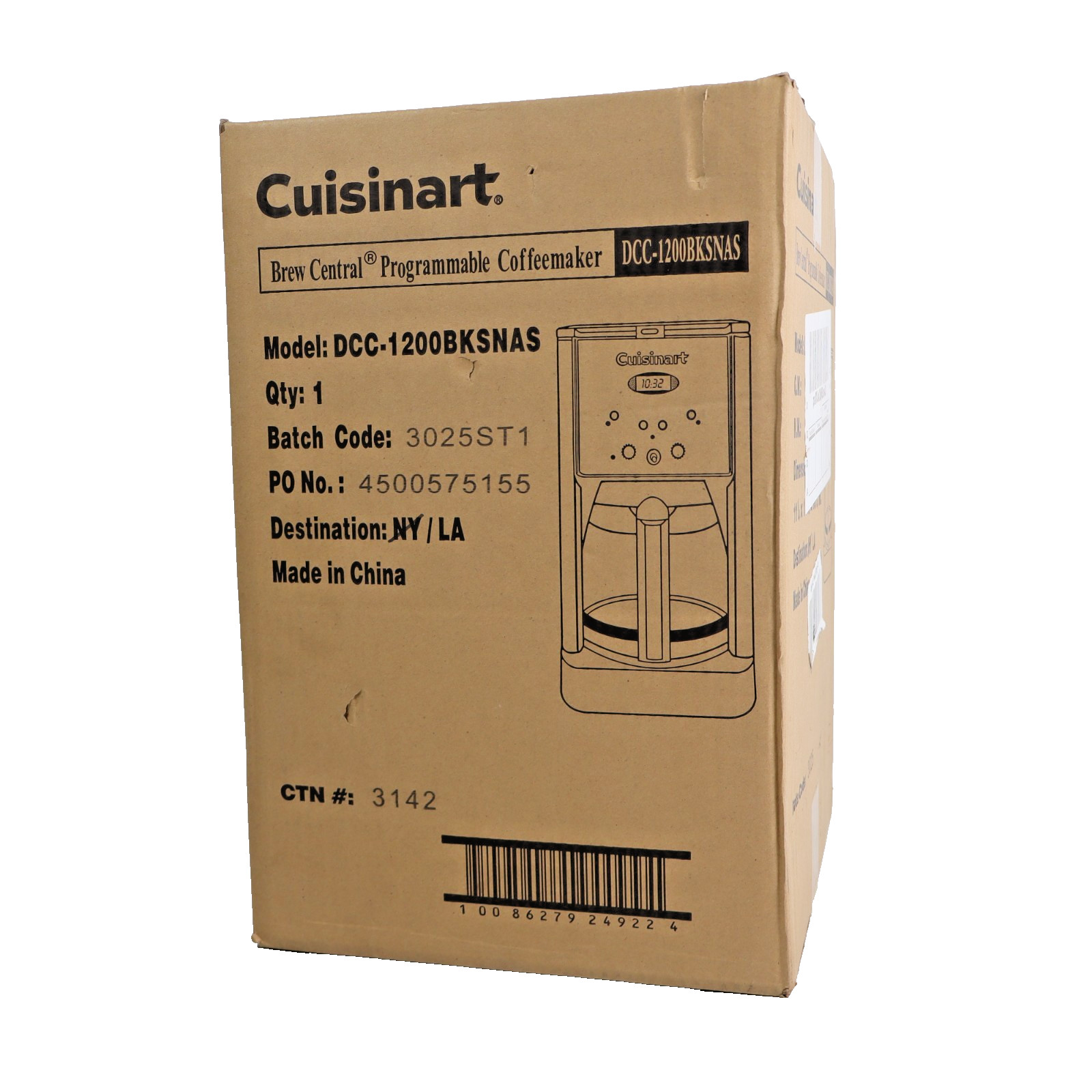 Coffee Maker, Black Stainless Steel, Dcc-120
