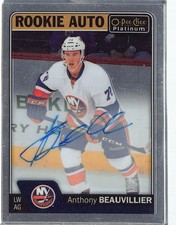 2016-17 O-Pee-Chee Platinum Rookie Autographs #RAB Anthony Beauvillier E
