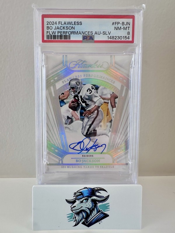 2024 Flawless Bo Jackson PERFORMANCES AUTO SILVER 17/20 #FP-BJN Raiders