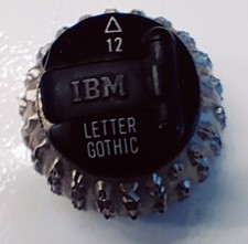 IBM Selectric 12 pitch Letter Gothic Type Ball thumbnail