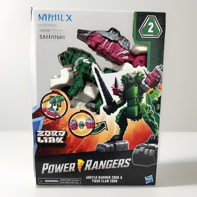 Power Rangers Dino Fury Zord Link ANKYLO HAMMER ZORD & TIGER CLAW ZORD SEALED