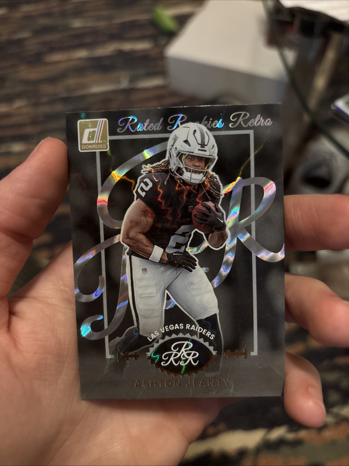 2025 Donruss Ashton Jeanty Retro Rated Rookie #10 Las Vegas Raiders RC