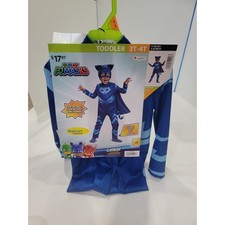 PJ Masks Catboy Costume Toddler 3T-4T Halloween Jumpsuit and Mask New