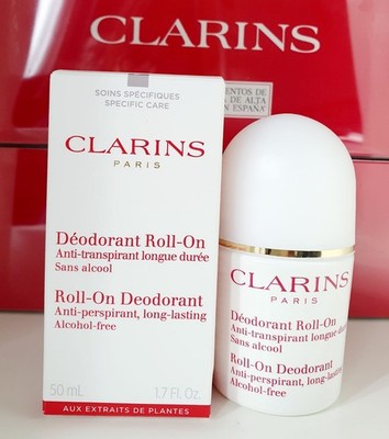 Clarins Roll-On Deodorant, Anti-Transpirant, langanhaltend, 50 ml. Neu.