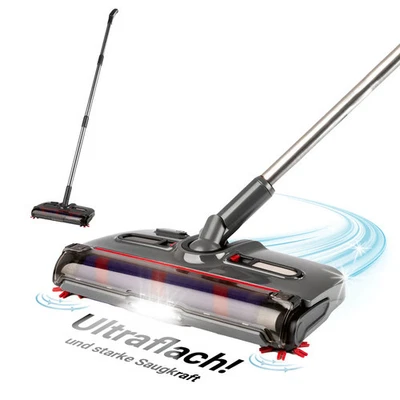 CLEANmaxx Akkubesen Kehrbesen elektrisch mit Licht Akku Teleskopstange - Bild 1 von 4