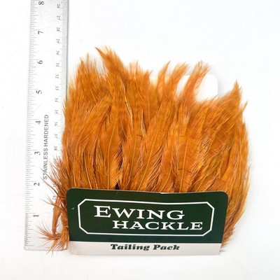 Ewing Tailing Pack - dyed Ginger - Fly Tying Material
