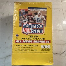 Pro Set 1990 NFL Series II Box Stat Cards Playbook NFL Collectible Vintage