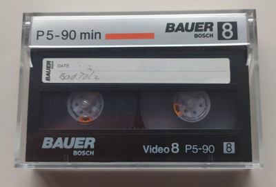 Bauer (Bosch) Video8 P5-90 Kassette für Hi8 Video8 Camcorder