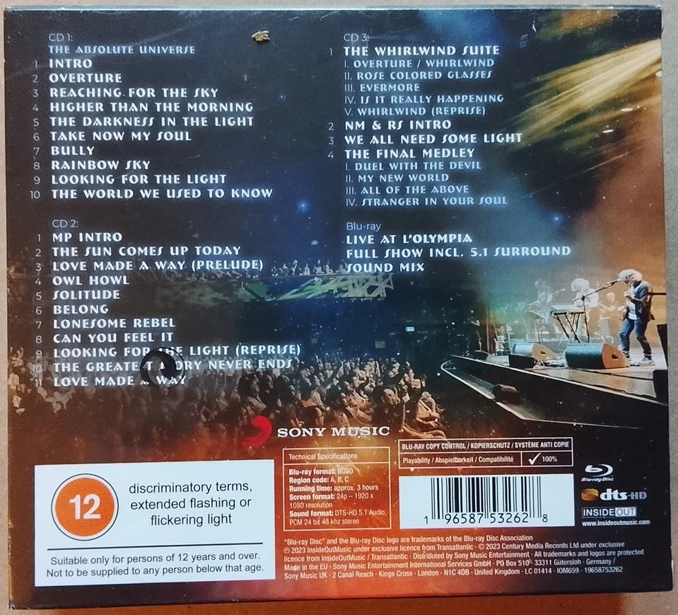 Transatlantic The Final Flight: Live At L'Olympia 3 CD 1 Blu-ray Neu ltd.ed. - Bild 2 von 3