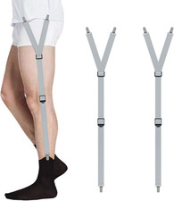 Shirt Stays for Men Shirt Garters with Non Slip Clips Sock Garters Tucked in Kee