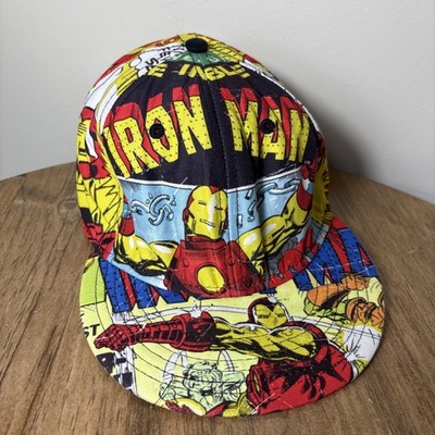 Marvel Comics Bioworld Iron Men s Graphic Cap Baseball Hat  Large/XL 14+ Adult