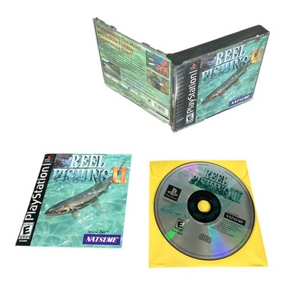 Sony PlayStation 1 PS1 CIB COMPLETE TESTED Reel Fishing II 2 2000