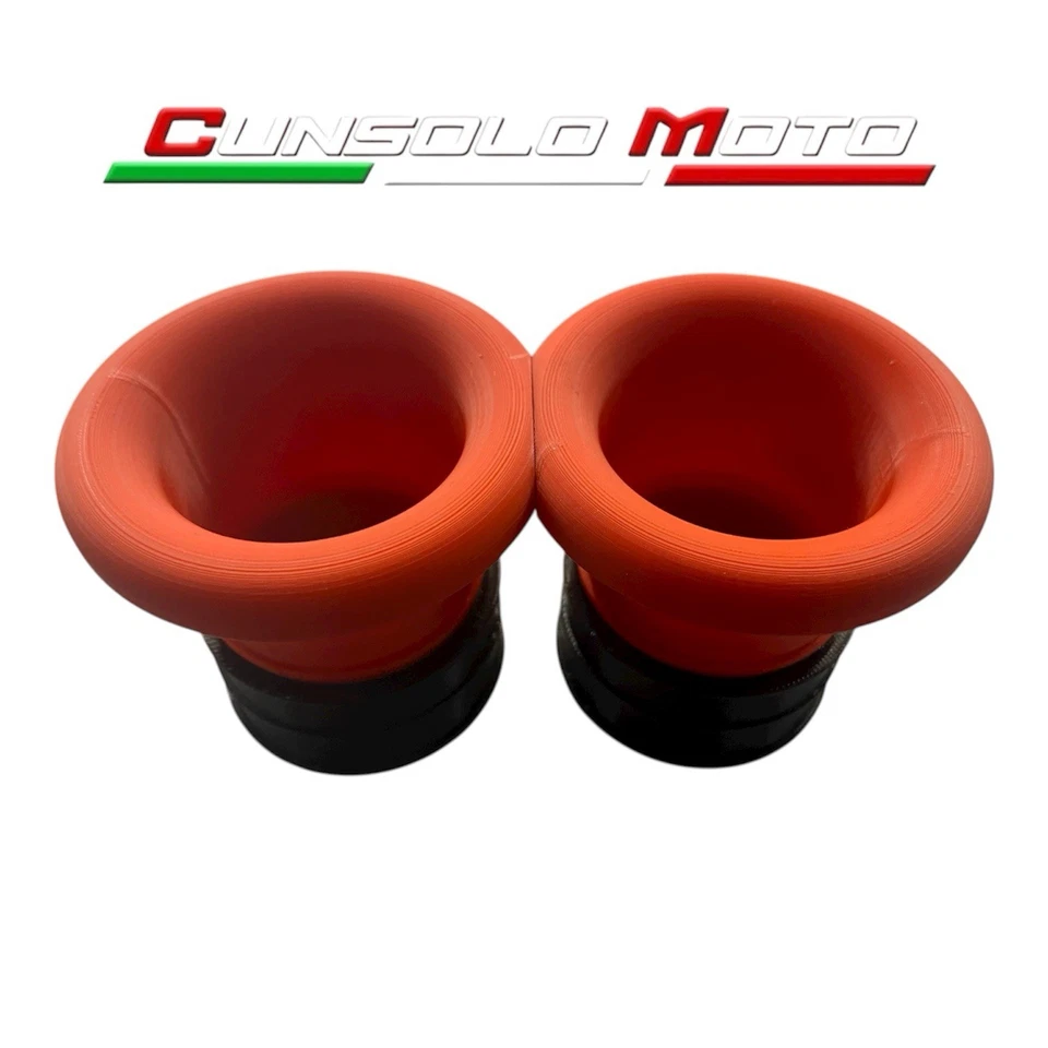 Kit Cornetti aspirazione ROSSO Cunsolo Moto YAMAHA TMAX 500 08-2011 cassa filtro - Immagine 3 di 3