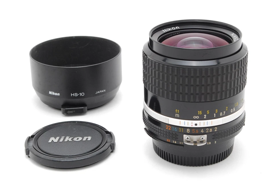 SIC! [MINT+ /Hood] Nikon Ai-s Ais Nikkor 28mm f/2 MF Wide Angle Lens  From JAPAN - Image 2 of 4