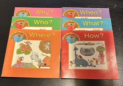 A Discovery Toys Question Book Lot: Who, What, When, Where, Why, And How Books