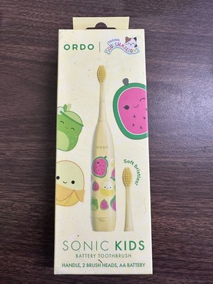 New - ORDO Original Squishmallows Sonic Kids Battery Toothbrush