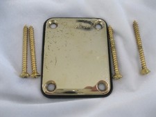 Vintage Fender GOLD PLATED Neck Plate Stratocaster Telecaster Precision Bass 2