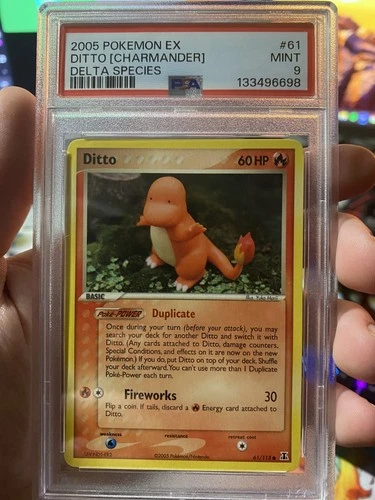 2005 Pokemon EX Delta Species Ditto [Charmander] #61 PSA 9