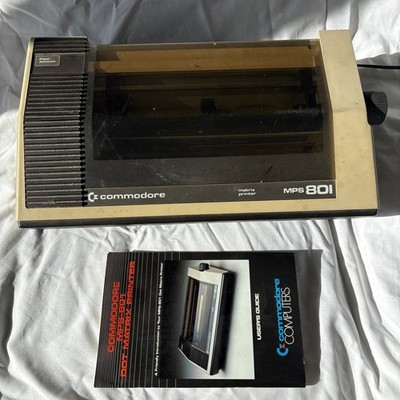 Commodore MPS 801 Nadeldrucker C64 Vic20 Handbuch Retro ungetestet Ersatzteile