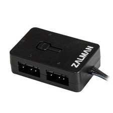 ARGB PC Fans Controller 4-Port Hub for 5V 3-Pin A-RGB, Easy Control Black