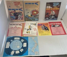 1984 1986 James Bond 007 RPG You Only Live Twice 1 & 2 NO BOX Lot Victory Games