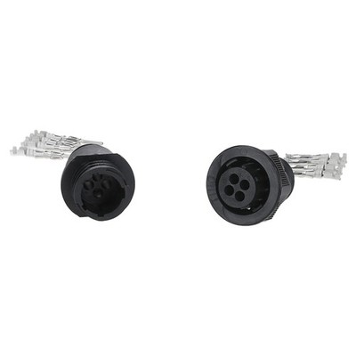 Kalitec KALI-2604D Round Plug Set 4 Pin with Cable Socket (Plug Type) IP65