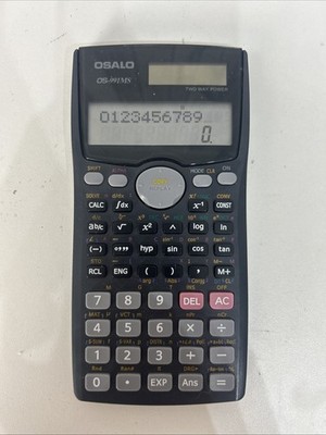 Osalo Light Touch Wissenschaftlicher Taschenrechner OS-991MS II 401 Funktionen Schwarz Solar