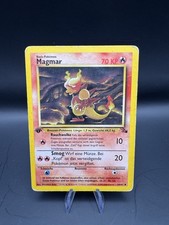 Magmar 39/62 Pokémon Karte 1. Edition Fossil Deutsch Vintage