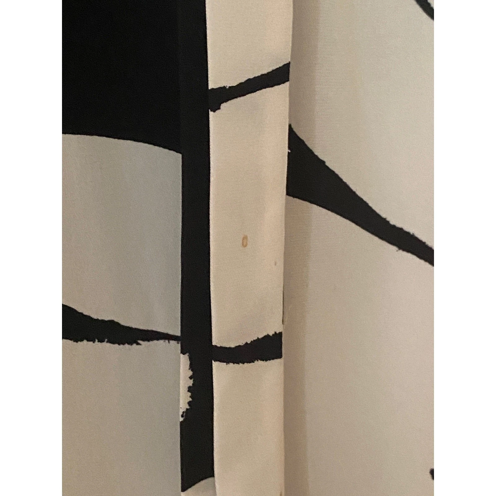 Abito casual senza maniche MOSCHINO donna taglia 6 nero Aloha bianco fiori