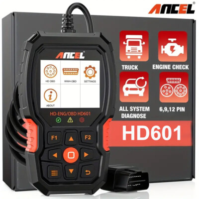 Diesel Heavy Duty Truck Scanner OBD2 Car Code Reader Full System Diagnostic Tool