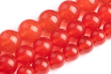Chilli Red Malaysian Jade Beads Grade AAA Round Loose Beads 8/9-10/11-12MM