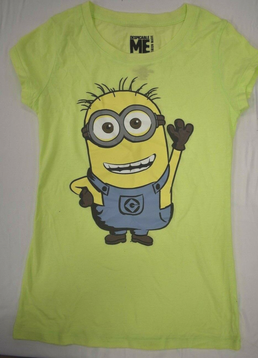 LES MINIONS Tee shirt manches courtes fille pas cher