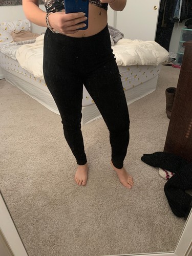 GAP Black Skinny Highrise Real Lamb 
