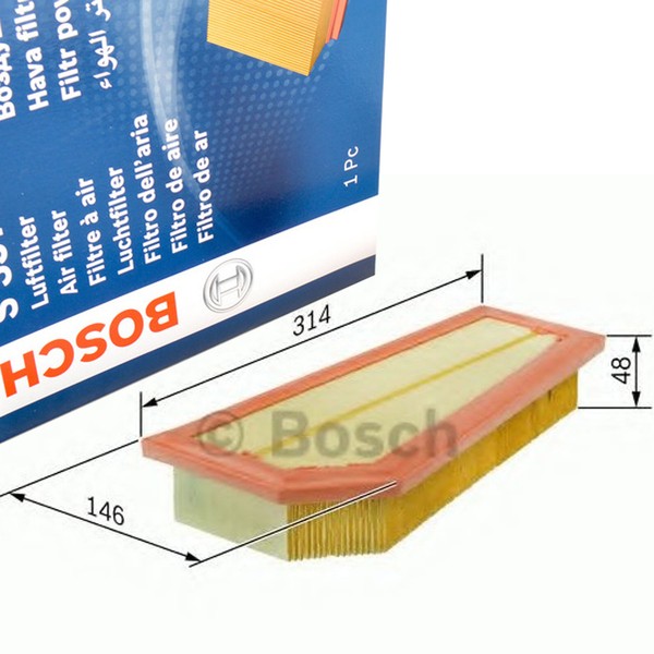 Bosch F026400134 Luftfilter FüR Mercedes C C204 T-MODEL S204 W204 E A207 C207-image