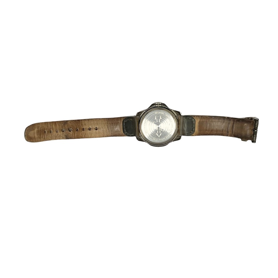 Timex Expedition Date Watch Indiglo Brown Leather Band No Battery eBay