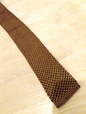 Retro Herren Krawatte Strick Stil flache/eckige Enden
