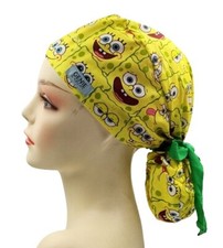 Cute Cartoon 1 Ponytail Scrub Cap Doctor Theatre Nurse Hospital Anaesthetist