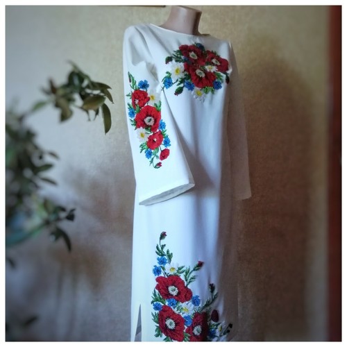 Embroidered Beaded Dress Women Handmade wildflowers Style Japanese kimono girls - Picture 7 of 12