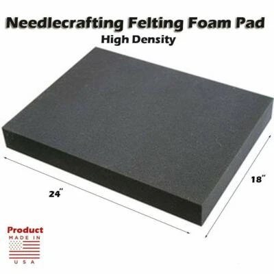 MYBECCA Dense Foam Needle Felting Pad - 18" X 24" X 2" high density, long lasting foam
