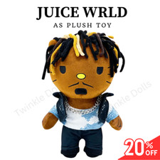 Hello Kitty As JUICE WRLD singer Plush Doll Stuffed Figure Singer Soft Toy 25cm