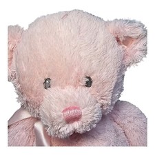 GUND My First Teddy Bear Stuffed Plush Sewn Eyes Baby Girl Animal Pink 16" CLEAN