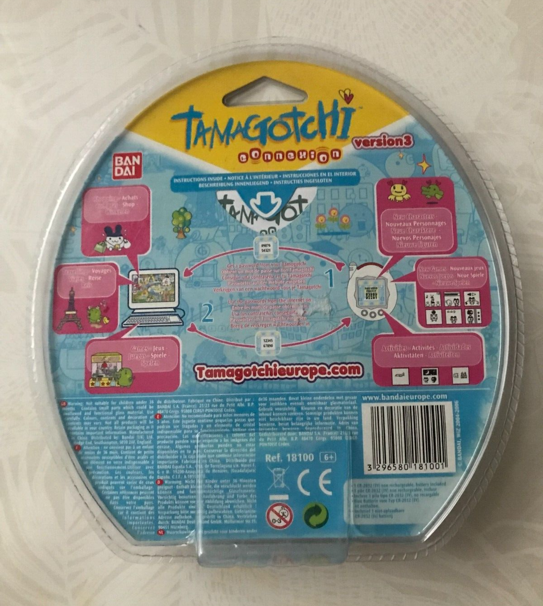 BANDAI TAMAGOTCHI CONNEXION Version 3, PINK , 2004-2006 ~ SEALED