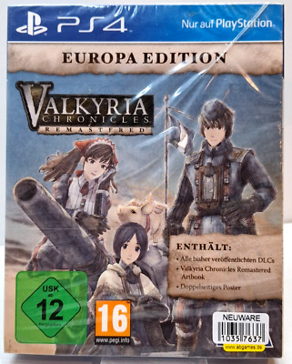 Valkyria Chronicles Remastered - Europa Ed. -Playstation 4 Spiel - mit OVP - NEU