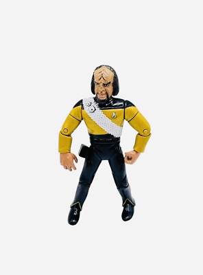 Star Trek TNG Lt. Worf Action Figure 1992 Playmates 5  Sci-Fi Toy Vintage Retro