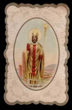 ANTIQUE Santino Holy Card - SAN PETRONIO 1930s/40s