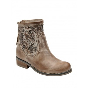 distressed leather ankle boots womens